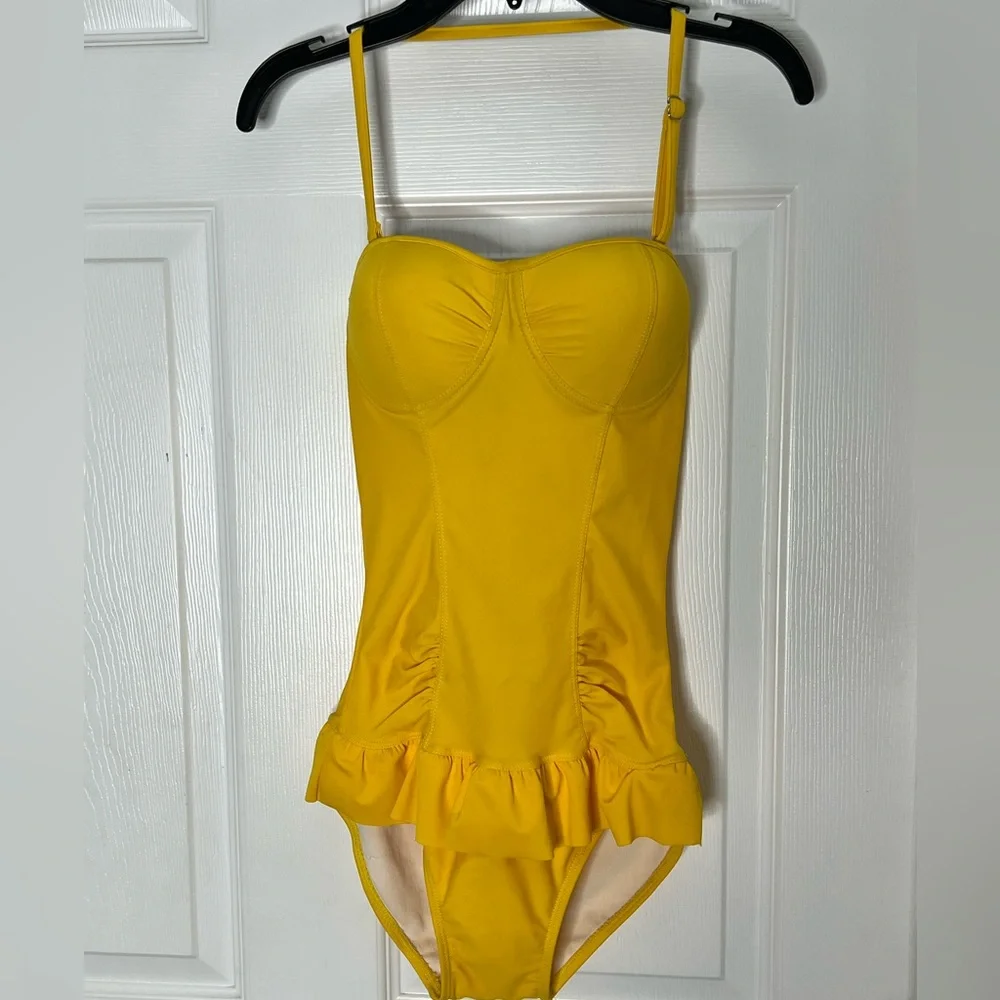 Victoria's Secret Yellow One-Piece Swimsuit